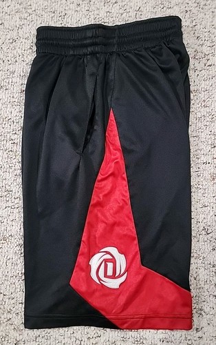 Adidas DERRICK ROSE D-ROSE Black/Red Vintage Basketball Shorts Mens Size Small - Picture 9 of 10