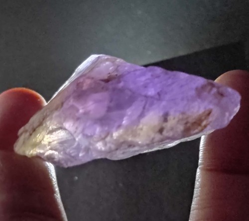 Natural Bi-Color 199.40 Ct Bolivian Ametrine Specimen Facet Rough loose Gemstone - Picture 3 of 8