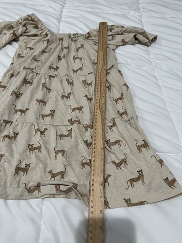 Rylee + Cru Girls 8 9 Agnes Tiered Leopard Dress EUC - Picture 12 of 12