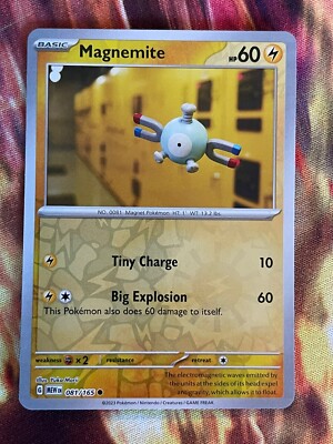 Pokémon TCG Magnemite Scarlet & Violet-151 081/165 Reverse Holo