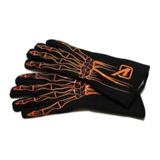 Velocita 113 Safety Driving Gloves Racing 2 Layer Skeleton SFI 5 Orange XX-Small