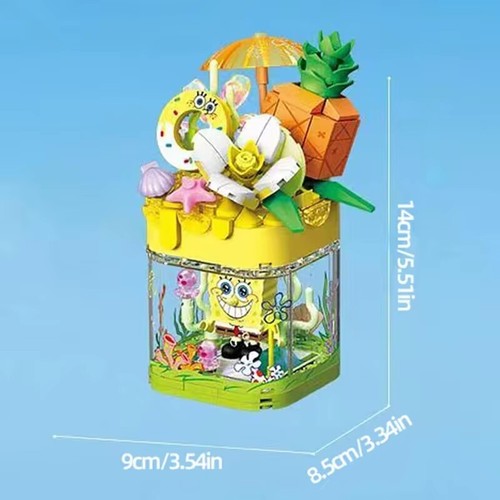 SpongeBob SquarePants Series Building Blocks Hamburger Car Patrick Star Bricks - Picture 9 of 23