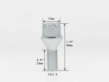 20PC 12X1.5 SATURN FACTORY OEM CHROME LUG BOLT FIT 2008-2009 SATURN ASTRA