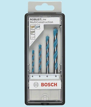 PUNTE BOSCH PER TRAPANO - SET 4 PUNTE UNIVERSALI