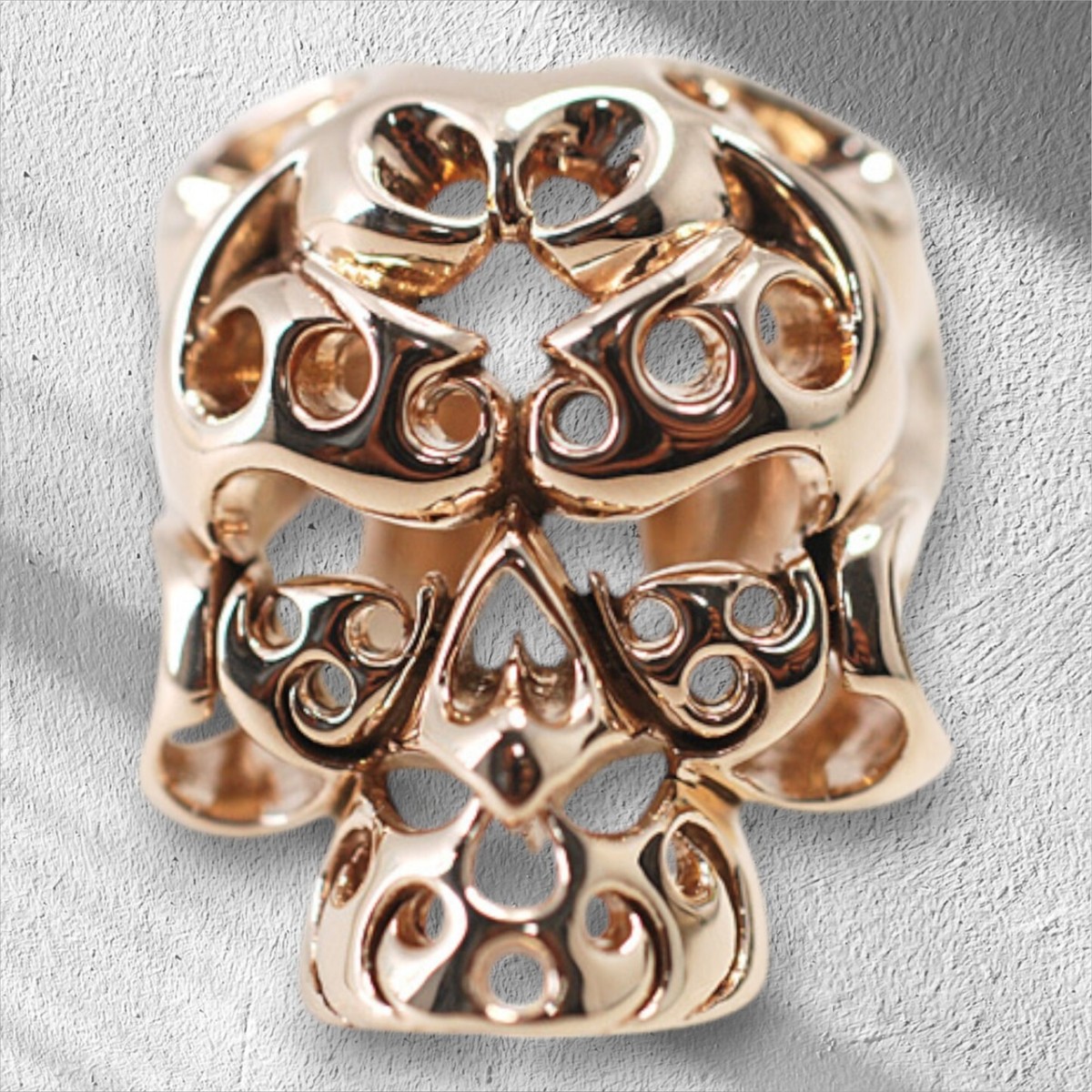 Tenderloin 8K Gold Borneo Skull Ring No. 20/Finished 15390 Tenderloin 8K Gold Borneo Skull Ring No. 20/Finished 15390