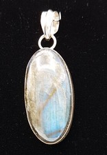 Gemstone Crystal Silver Pendant - Chose Crystal & Style (New)