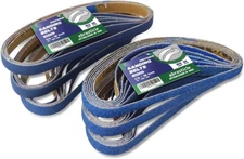 1/2" X 18" Zirconia Sanding Belts for Metal, 1/2 X 18 Inch Zirconia Metal Grindi