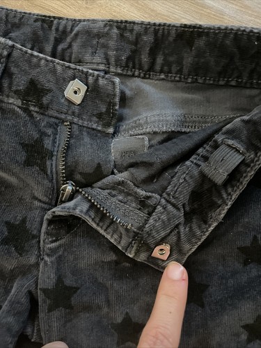 GAP Kids Girls Starry Skinny Corduroy Pants 6 Reg Black Star - Picture 8 of 11