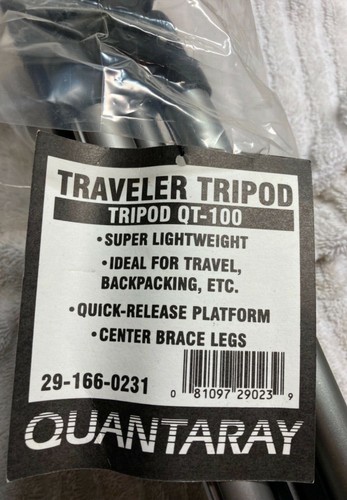 Quantaray Titan Series Quick Release Travel Tripod QT-100 NIB - Picture 4 of 5
