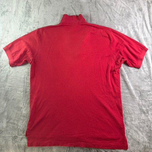Polo Ralph Lauren Polo Calce Clásico Rojo Borde a Cuadros Informal Para Hombres L - Imagen 5 de 8