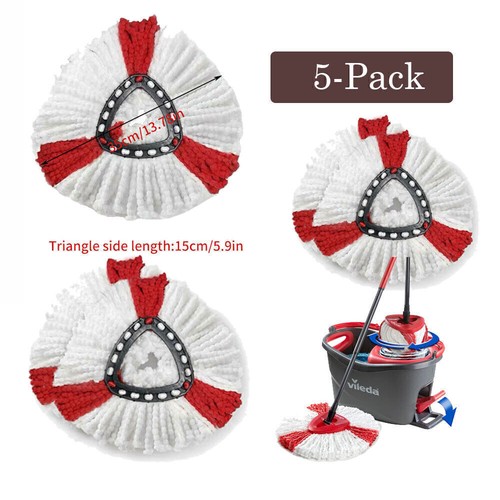 10x Replacement for Vileda Mop Heads Refill Turbo Microfiber Spin Mop Easy Wring - Picture 2 of 19