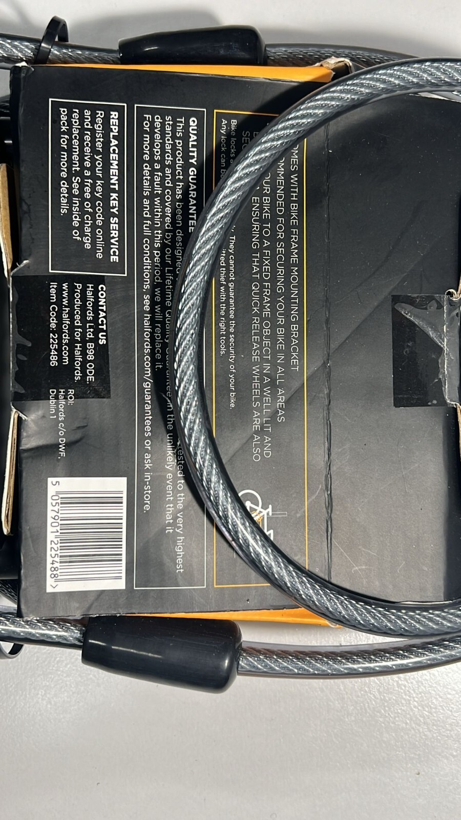 Halfords Advanced 23cm Dlock Plus Extension Cable for sale online eBay