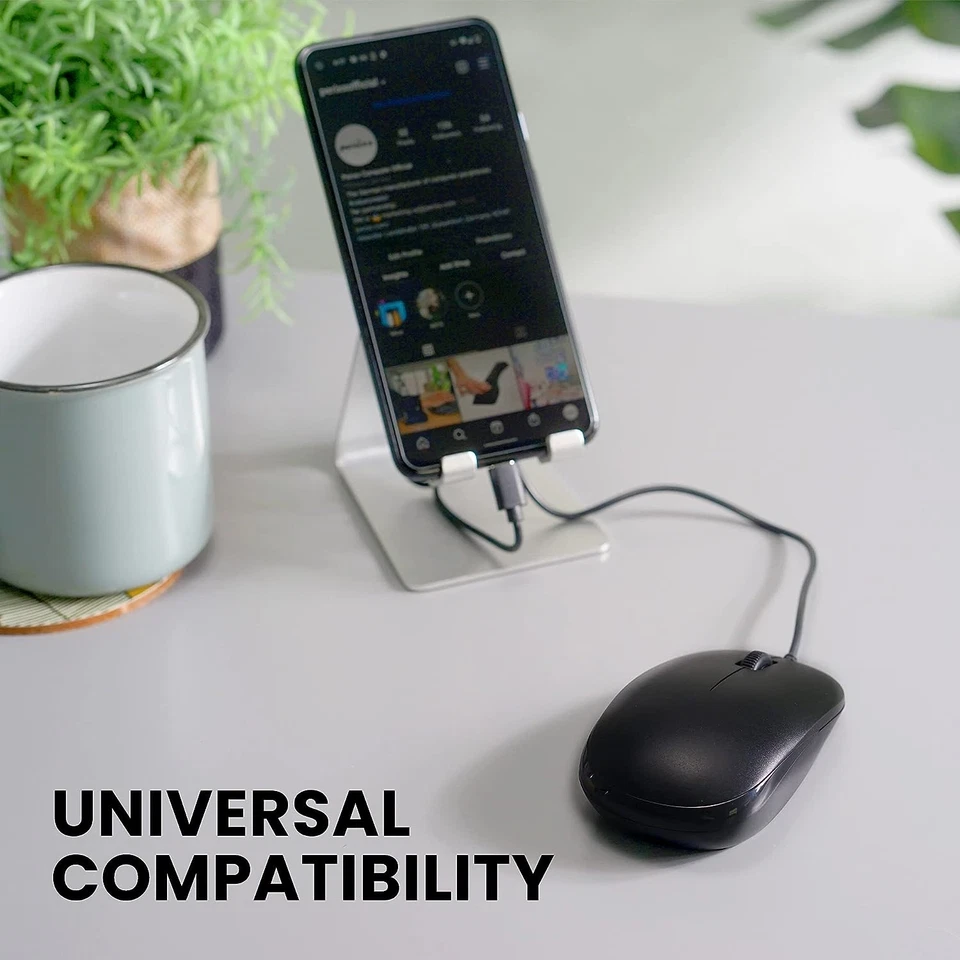 Perixx PERIMICE-201C USB Type C Wired Optical Mouse with 3-Button, Scroll Wheel, - Image 3 of 4