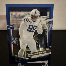 2023 Donruss Clearly Deforest Buckner Blue /99 COLOR MATCH 🐎🔵