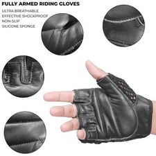 Leather Mesh Weight Lifting Training Cycling Driving Wheelchair All Sports Glove