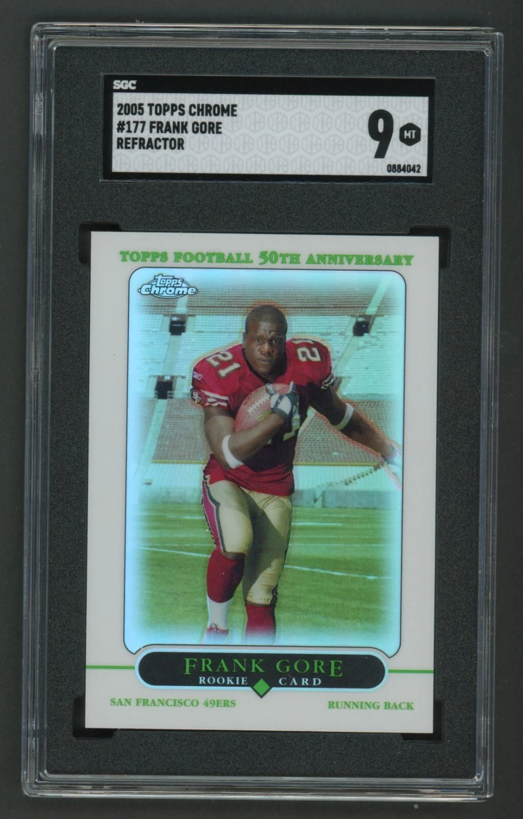 Frank Gore Topps Chrome #177 Gold Refractor