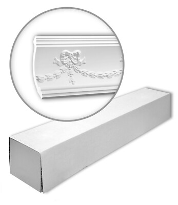 Profhome 150120 Eckleisten 1 Karton SET mit 8 Zierleisten | 16 m