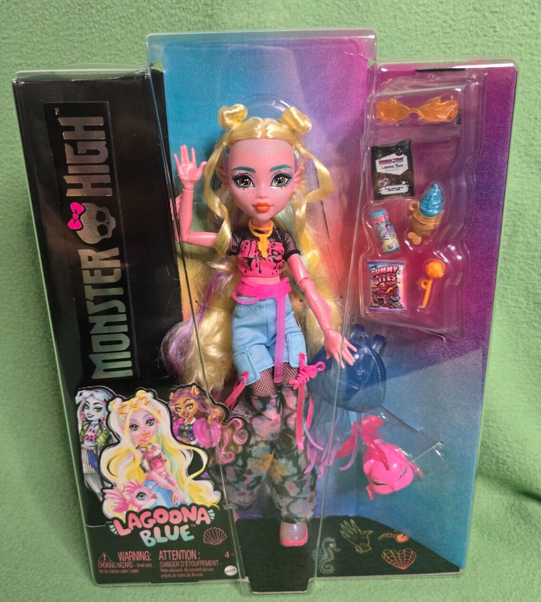 Mattel Monster High Lagoona Blue Fashion Doll Pet Neptune Core