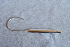 alum vintage aluminum eyeglass temple left silver 6-1/2