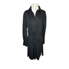 NEW Madewell Women’s XS Black Belted Mini Shirtdress NWT