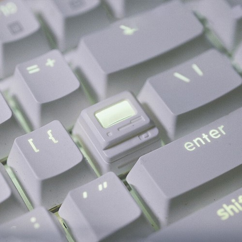 K-04 Keyboard Keycaps 3In1 For Mechanical Classic Retro Cute Transparent Key _wa - Photo 4/18