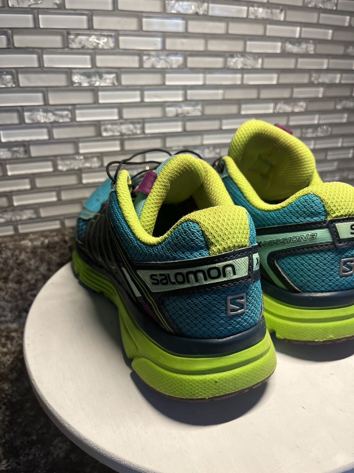 Scarpe Salomon X Mission 3 378288 donna taglia 7 5 corsa escursionismo trail blu verde