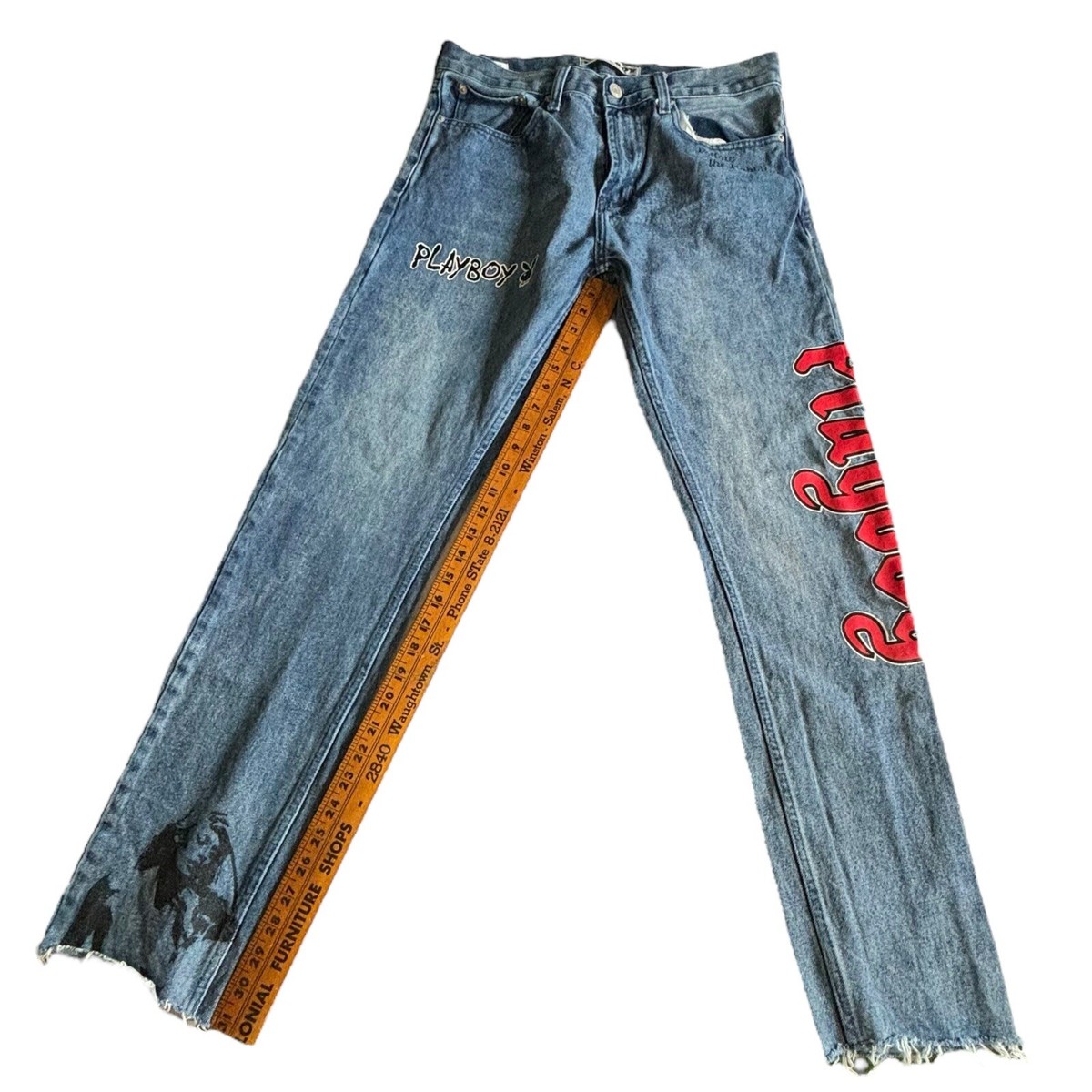 Playboy Jeans Men's size 31x31 Blue Lost Years Slim Taper | eBay