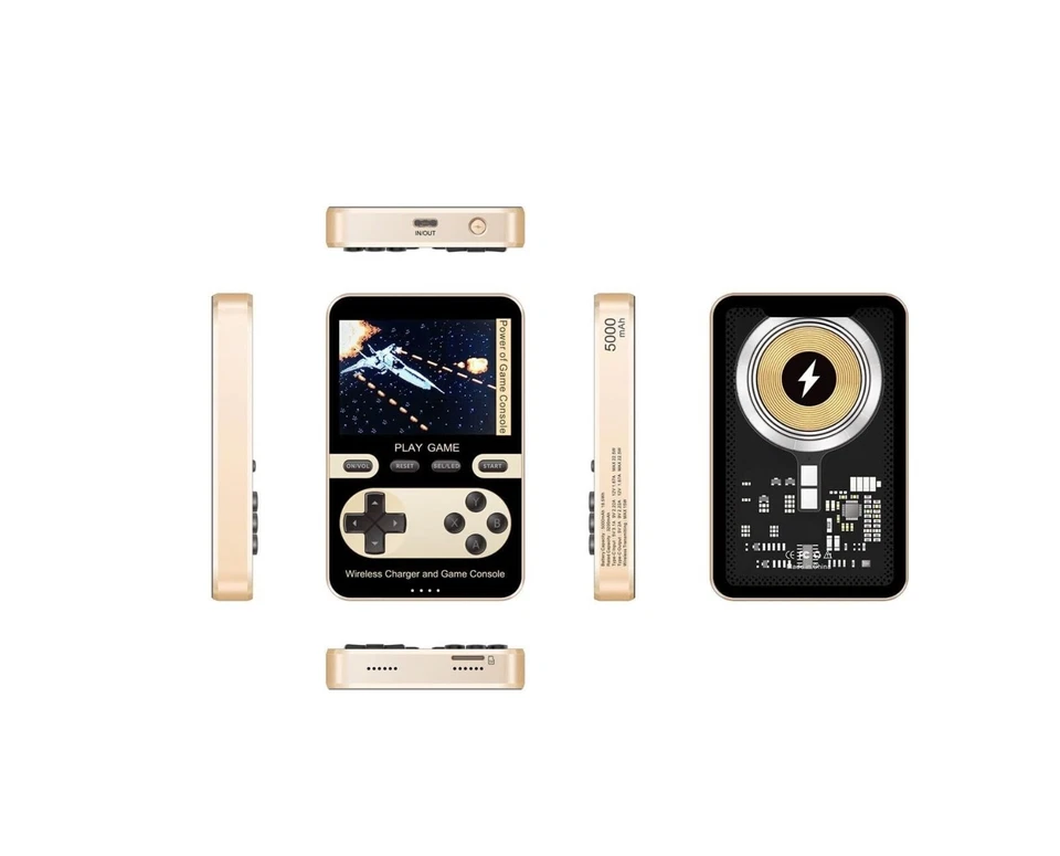 2in1 Handheld Video Game Console Built in 500 Classic Games with Power Bank-GIFT - Image 3 of 4