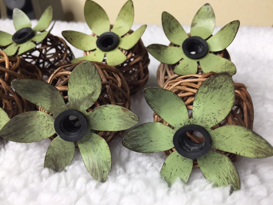 Lot 10 Pineapple Metal Rattan Fairy String Light Patio Porch Party Covers ONLY - Image 4 of 4