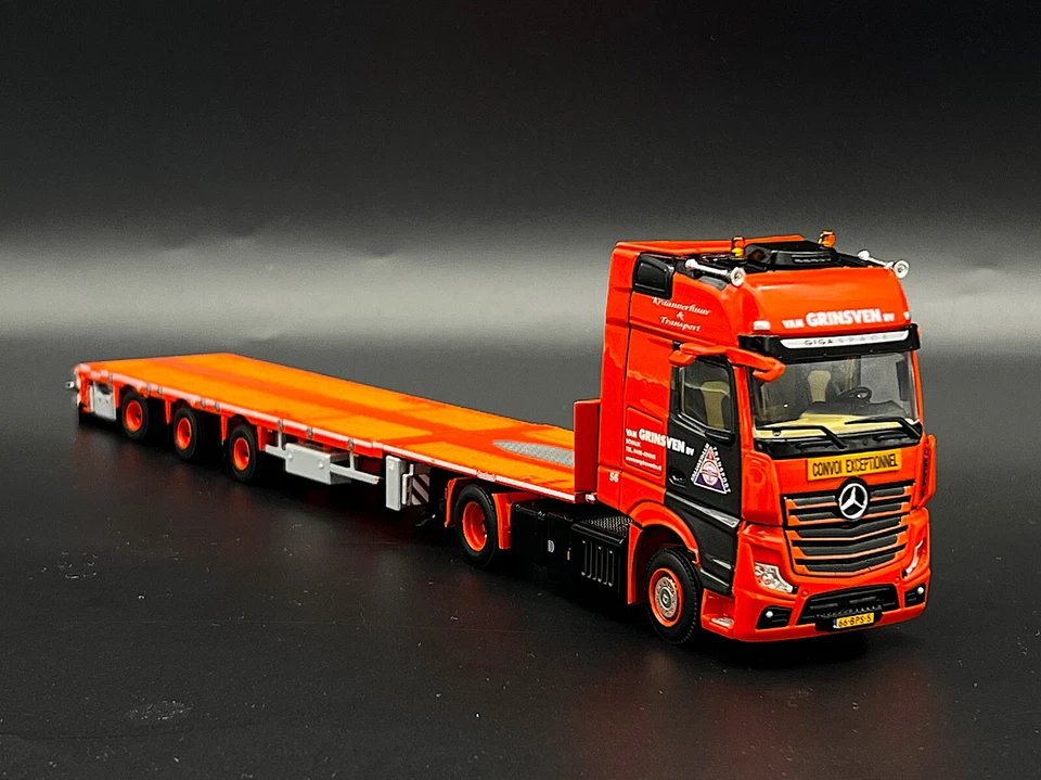 Mega remolque Mercedes Actros MP5 4x2 plataforma "Van Grinsven" modelos de camiones WSI Foto 2 de 4