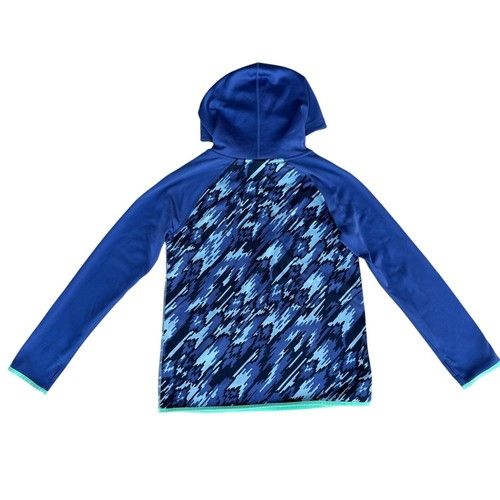 Nike Dri-Fit Therma Fit Girls Blue Camouflage Pullover Sweatshirt Hoodie XL - Picture 4 of 5