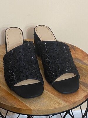 Adrienne Vittadini ''Albi'' Mule, Black, Sz 10 Womens, NWB