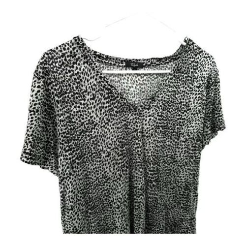 Rails | T-Shirt S Small Grau Animal Print Kurzarm The Cara Leinen - Bild 3 von 10