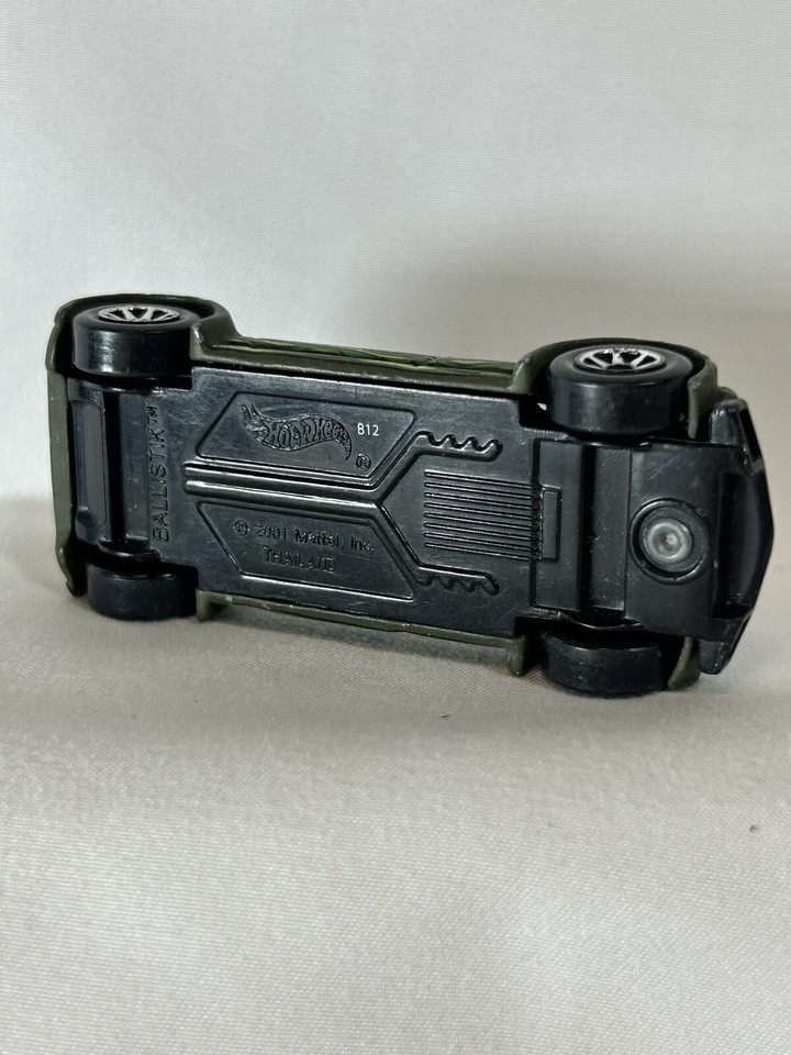 Hot Wheels Ballistik Race Car Gray Silver Flames Thailand eBay