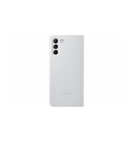 AUTHENTIQUE Coque Samsung Clear View pour Samsung Galaxy S21+/S21+ 5G (Gris Clair) - Photo 3/4