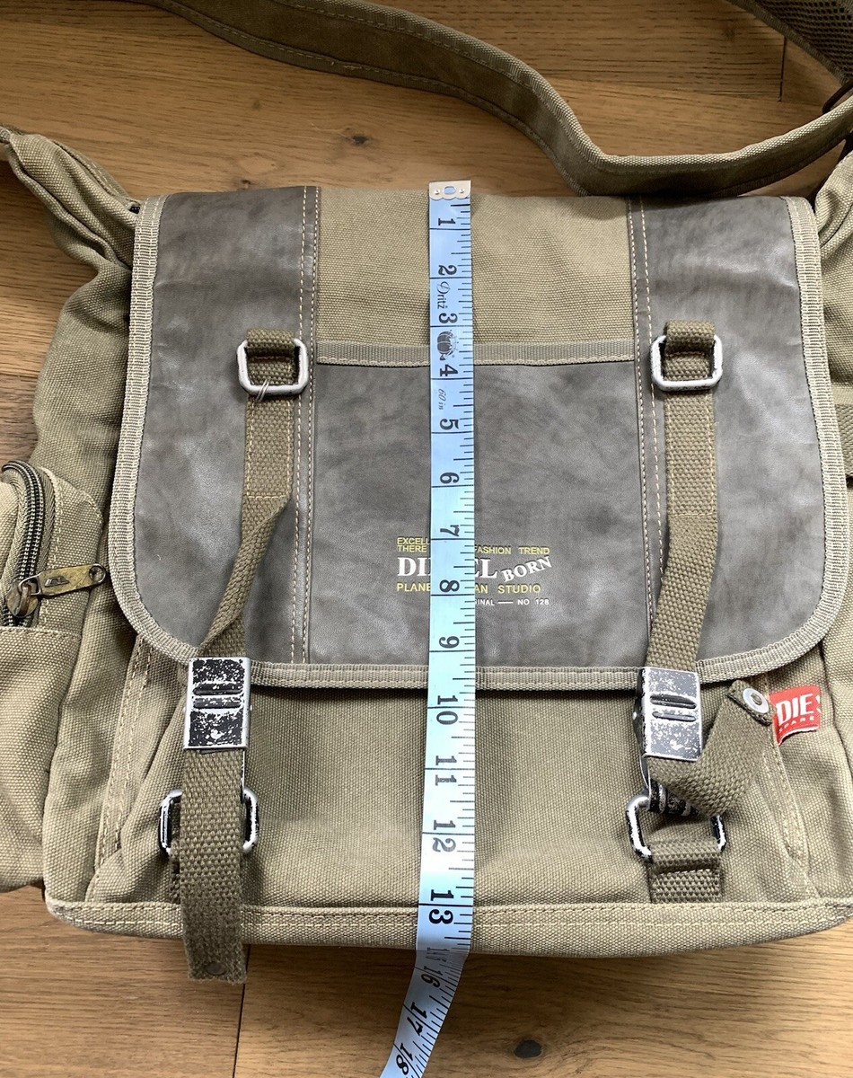 バッグ DIESEL body bag military design Y2K DIESEL Messenger Spare Parts Bag Utility Military Y2K Canvas