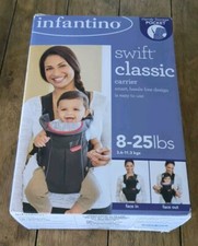 Infantino Swift Classic Baby Carrier Newborn 8-25lbs Adjustable Strap Face inout
