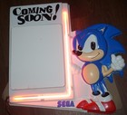 Sega Neon Coming Soon Dry Erase Board Display Promo Light Up Sign