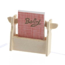 Dollhouse Miniature Country Bookshelf  6 Pieces