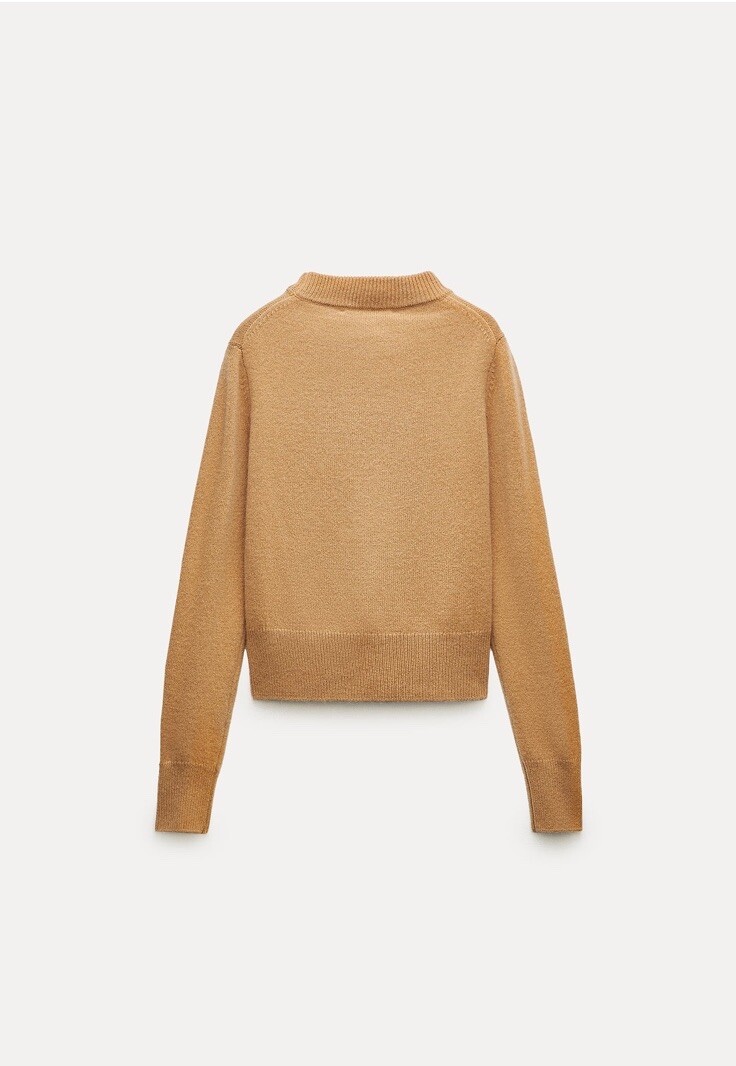 Zara 100% WOOL KNIT SWEATER UK