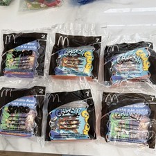 McDonald's Crash Bandicoot Sealed Happy Meal Toys Lot of 6 2005 Ages 3-11