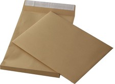 10 St. C4 Faltenversandtaschen braun Falte 20 mm Kuvert Briefumschl&auml;ge HK