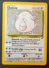 *Excellent* Rare, Holographic Pokémon Base 2 Set Chansey 3/130