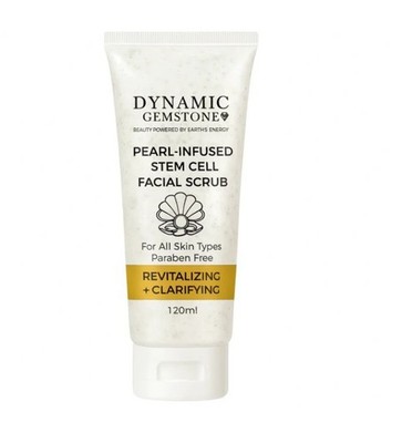 Dynamic Gemstones Pearl-Infused Stem Cell Facial Scrub Paraben Free 120ml