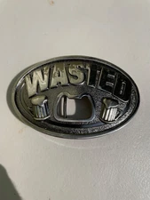 Wasted Belt Buckle Sports Tailgater Bottle Opener Beers Party Kalan Heavy Metal