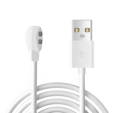 6mm Magnetic USB DC Charger Cable, 2.7ft Replacement Oval Base Charging White