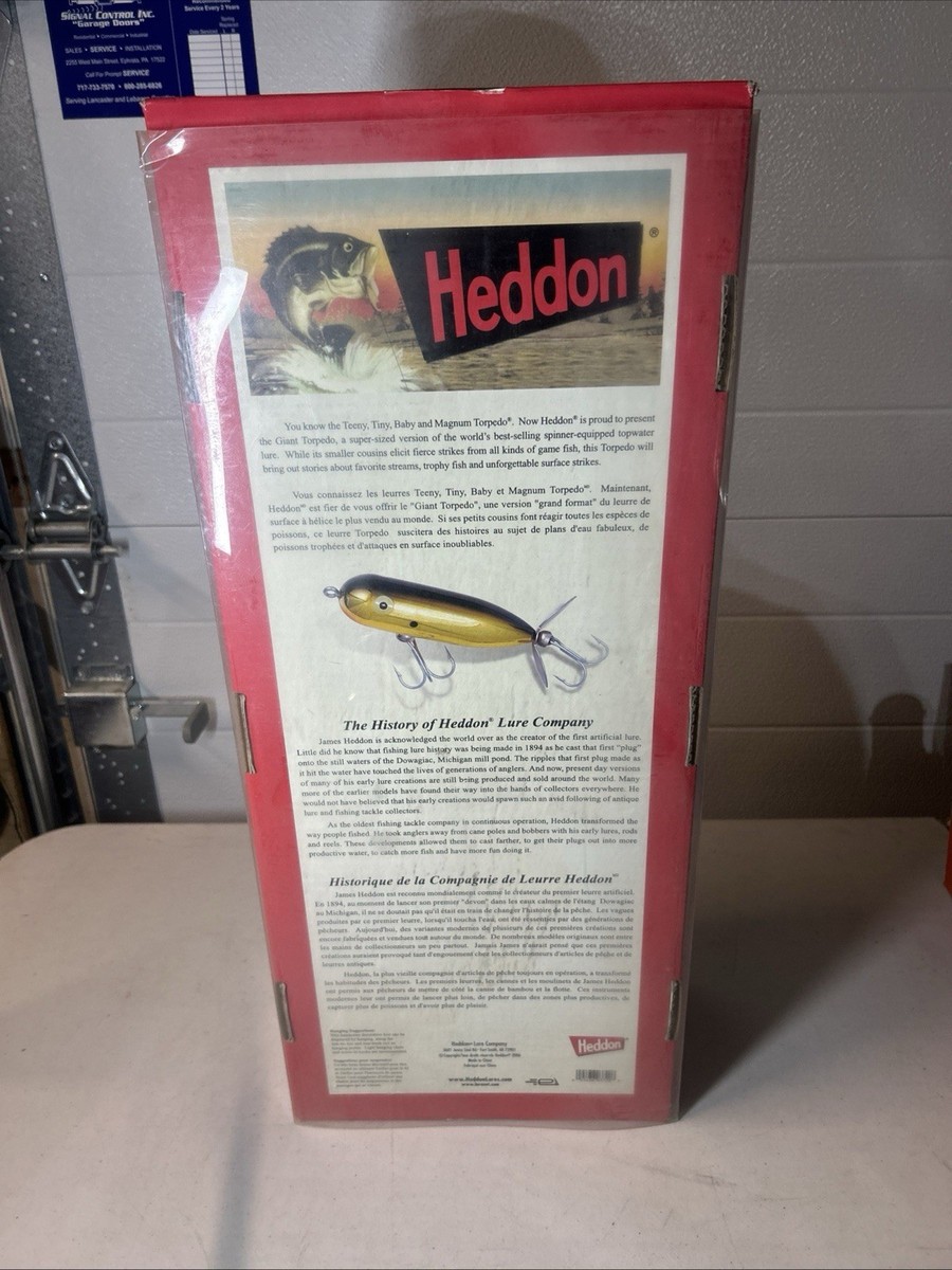 Heddon Giant Lure X0361 Baby Torpedo New In Box | eBay