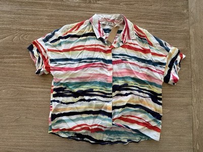 Go Silk Go Cross The Line Shirt Size XS BNWT 