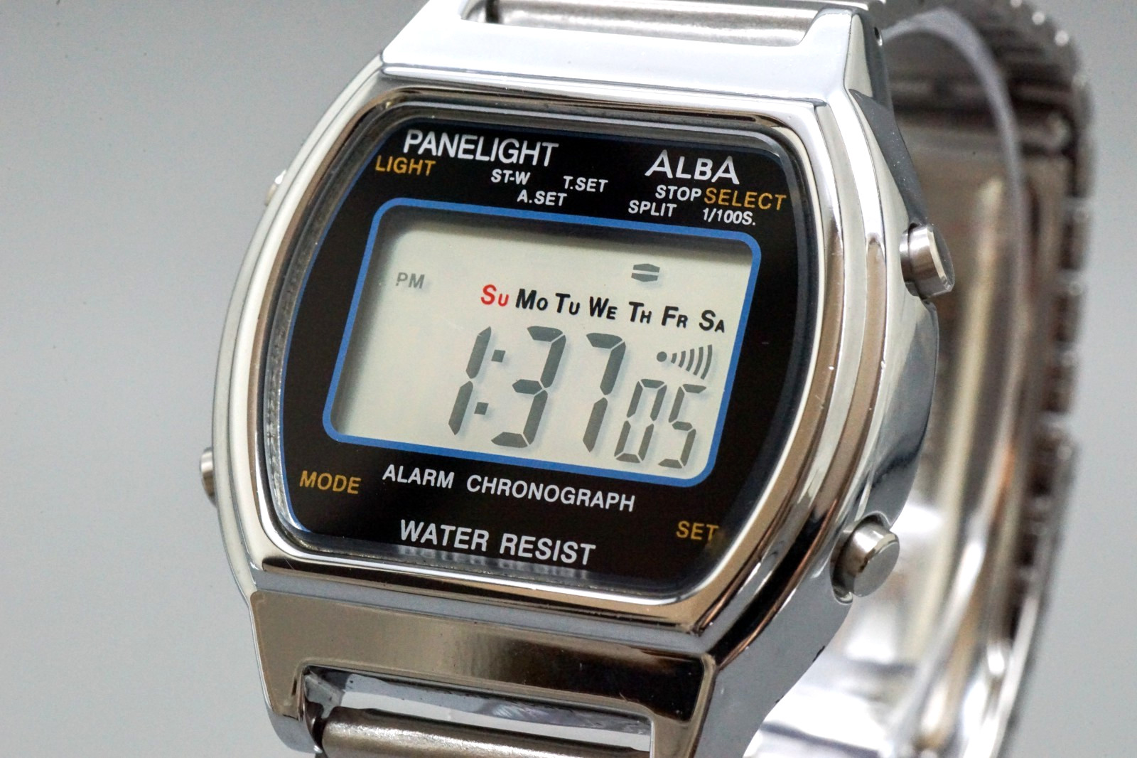 JAPAN Seiko [Near Watch MINT-] Alba Men's Panelight Quartz Y735-4A40 Digital - vintagewatches.pk