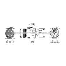 Kompressor Klimaanlage Klimakompressor für Volvo V40 Kombi VW S40 I VS